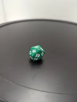 MTG Green/Blue Zendikar Rising Edition Spindown Die 20 Sided Dice Life Counter - Image 1