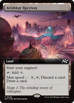 Avishkar Raceway (Extended Art) -Foil Near Mint MTG Aetherdrift - Image 1