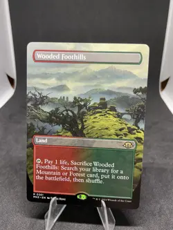 Wooded Foothills (Borderless) Modern Horizons 3 Regular MTG 0361 - Image 1