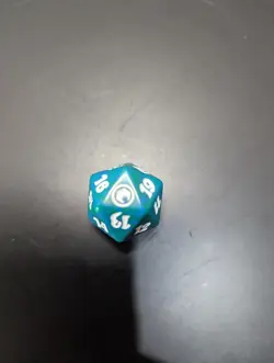 MTG Green Scars of Mirrodin Edition D20 Spindown Die 20 Sided Dice Life Counter - Image 2