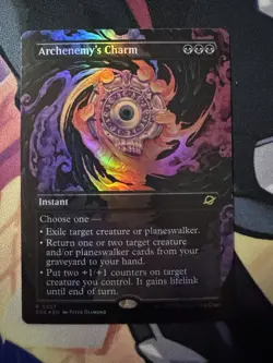Archenemy's Charm (Borderless Foil) NM Magic Mtg Edge Of Eternities - Image 1