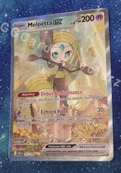 MELOETTA EX 167/086 SIR SPECIAL ILLUSTRATION RARE Pokemon S&V BLACK BOLT ENGLISH - Image 1