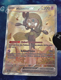 MELOETTA EX 167/086 SIR SPECIAL ILLUSTRATION RARE Pokemon S&V BLACK BOLT ENGLISH - Image 3