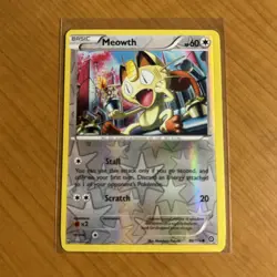 Meowth 88/114 XY-Steam Siege Reverse Holo NM Free Ship Pokemon TCG - Image 1
