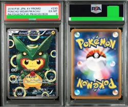PSA 6 Pokemon 2016 Poncho Wearing Pikachu Rayquaza 230/XY-P Holo Promo Japanese - Image 3