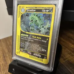 TYRANITAR E-Reader Expedition Base Set Holo #29 PSA 5 Vintage Pokemon - Image 3