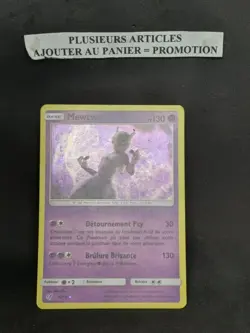 MEWTWO HOLO CARTE POKEMON 12/18 DETECTIVE PIKACHU FRANCAISE OCCASION ULTRA RARE - Image 2