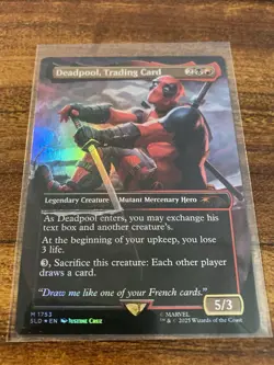 MTG✨DEADPOOL, TRADING CARD🌈 FOIL✨Secret Lair - Deadpool MINT Mythic UNPLAYED ! - Image 15