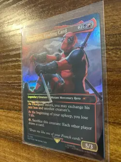 MTG✨DEADPOOL, TRADING CARD🌈 FOIL✨Secret Lair - Deadpool MINT Mythic UNPLAYED ! - Image 4