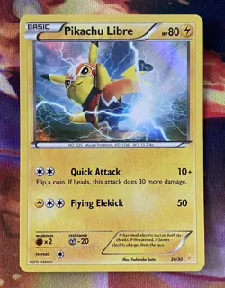 Pokemon Pikachu Libre Holo Trainer Kit 30/30 XY Suicune Pikachu NM Condition - Image 1
