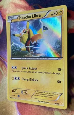 Pokemon Pikachu Libre Holo Trainer Kit 30/30 XY Suicune Pikachu NM Condition - Image 2