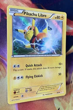 Pokemon Pikachu Libre Holo Trainer Kit 30/30 XY Suicune Pikachu NM Condition - Image 3