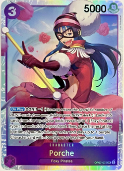 Pokemon TCG Porche OP07-072 500 Years in the Future Super Rare Foil - Image 1