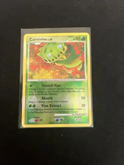 2009 Pokemon TCG Carnivine 43/127 Platinum Reverse Holo MP - Image 1