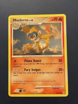 Pokemon Diamond & Pearl Monferno LV. 18 56/130 DP LP/NM Pokemon TCG - Image 3