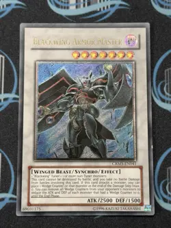 Yugioh Blackwing Armor Master CRMS-EN041 Ultimate Rare Unlimited EURO LP - Image 1