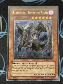Yugioh Blackwing Elphin the Raven RGBT-EN013 Ultimate Rare - Image 1