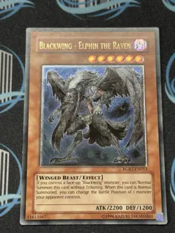 Yugioh Blackwing Elphin the Raven RGBT-EN013 Ultimate Rare - Image 3