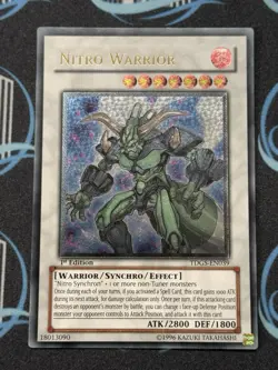 Yugioh Nitro Warrior TDGS-EN039 Ultimate Rare 1ST ED NM - Image 1