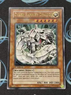 Yugioh SOI-EN006 Cyber Barrier Dragon Ultimate Rare 1st Edition NM - Image 1