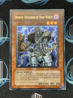 Yugioh Broww, Huntsman of Dark World EEN-EN021 Unl edition Ultimate Rare LP - Image 3
