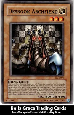 Desrook Archfiend #DCR-070 Dark Crisis Yugioh Common - Image 1