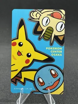 1998 POKEMON CENTER OSAKA PHONE CARD MEOWTH/PIKACHU/SQUIRTLE - Image 1