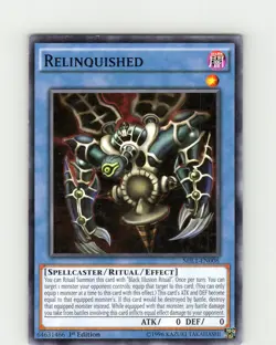Yu-Gi-Oh TCG Relinquished MIL1-EN008 1st Edition Ritual Common Card NM - Image 1
