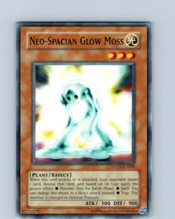 Yu-Gi-Oh TCG Neo-Spacian Glow Moss STON-EN006 Unlimited Common Card Played LP - Image 1