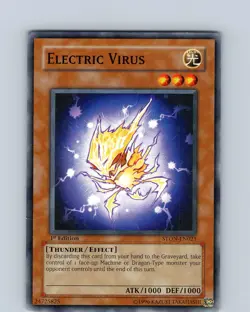 Yu-Gi-Oh TCG Electric Virus STON-EN021 1st Edition Regular Common Card MP-LP - Image 1
