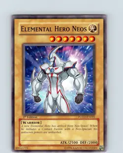 Yu-Gi-Oh TCG Elemental Hero Neos POTD-EN001 1st Edition Regular Common Card NM - Image 1
