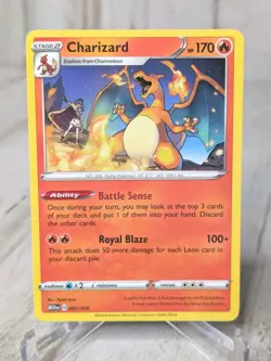 Charizard - New 2025 McDonalds Happy Meal Pokemon Dragon Discovery Card 001/015 - Image 1