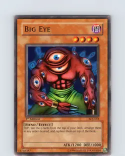Yu-Gi-Oh TCG Big Eye SDJ-018 1st Edition Regular Common Card LP-NM - Image 1