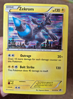 2013 POKEMON B&W LEGENDARY TREASURES SET ZEKROM HOLO CARD, 51/113 - Image 1