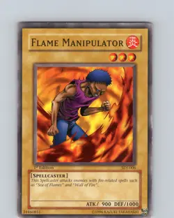 Yu-Gi-Oh TCG Flame Manipulator SDJ-006 1st Edition Regular Common Card HP-MP - Image 1