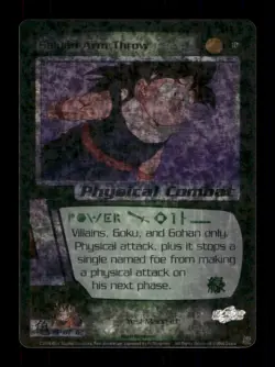 18 Saiyan Arm Throw 2000 Holo Dragon Ball Z Trading Card TCG CCG - Image 1
