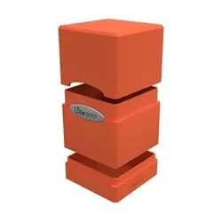 Ultra Pro Card Protection Satin Tower Deck Box - Pumpkin Orange SW (New) - Image 2