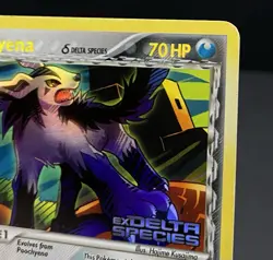 Mightyena 24/113 - 2005 EX Delta Species Pokemon Reverse Holo Rare Stamped Card - Image 2