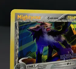 Mightyena 24/113 - 2005 EX Delta Species Pokemon Reverse Holo Rare Stamped Card - Image 3