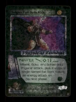 19 Saiyan Full Spin Kick 2000 Holo Dragon Ball Z Trading Card TCG CCG - Image 1