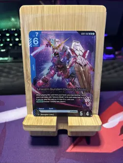 Gundam Card Game GD01-002 LR Unicorn Gundam (Destroy Mode) English - Image 1