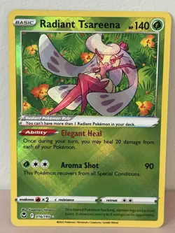 Pokemon Silver Tempest Radiant Tsareena Holo Rare Card 016/195 NM - Image 1