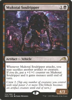 MTG Mukotai Soulripper (113) *Non-Foil* Base Rare Kamigawa: Neon Dynasty MT/NM - Image 1