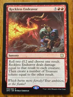 Reckless Endeavor - Forgotten Realms - MTG - 033/062 - Image 1