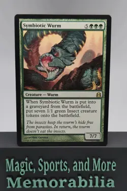 MTG Symbiotic Wurm Commander 2011 Regular Rare Green Magic The Gathering LP - Image 1