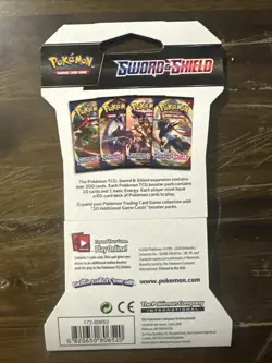 Pokemon TCG: Sleeved 10 Card Booster Pack Sword and Shield Base Set - Image 2
