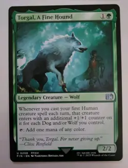 MTG - Final Fantasy: Torgal, A Fine Hound (0208) - Uncommon - Near Mint - Image 1