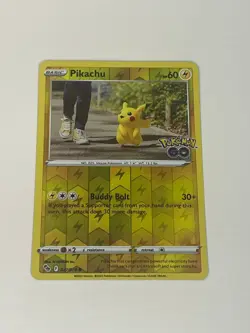 Pikachu (27) Common Pokemon GO 027/078 NM - Image 1