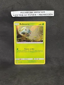 Carte Pokemon HOLO Bulbizarre 1/18 Detective Pikachu Soleil & Lune FR - Image 1