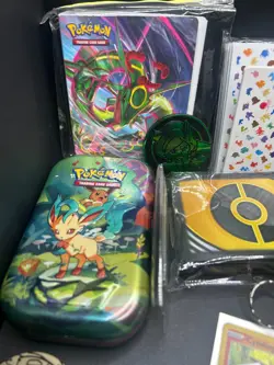 20 Pc Lot Pokemon TCG 151 Empty ETB w/ Dice Tin Sleeves Coins Cards + More! - Image 4